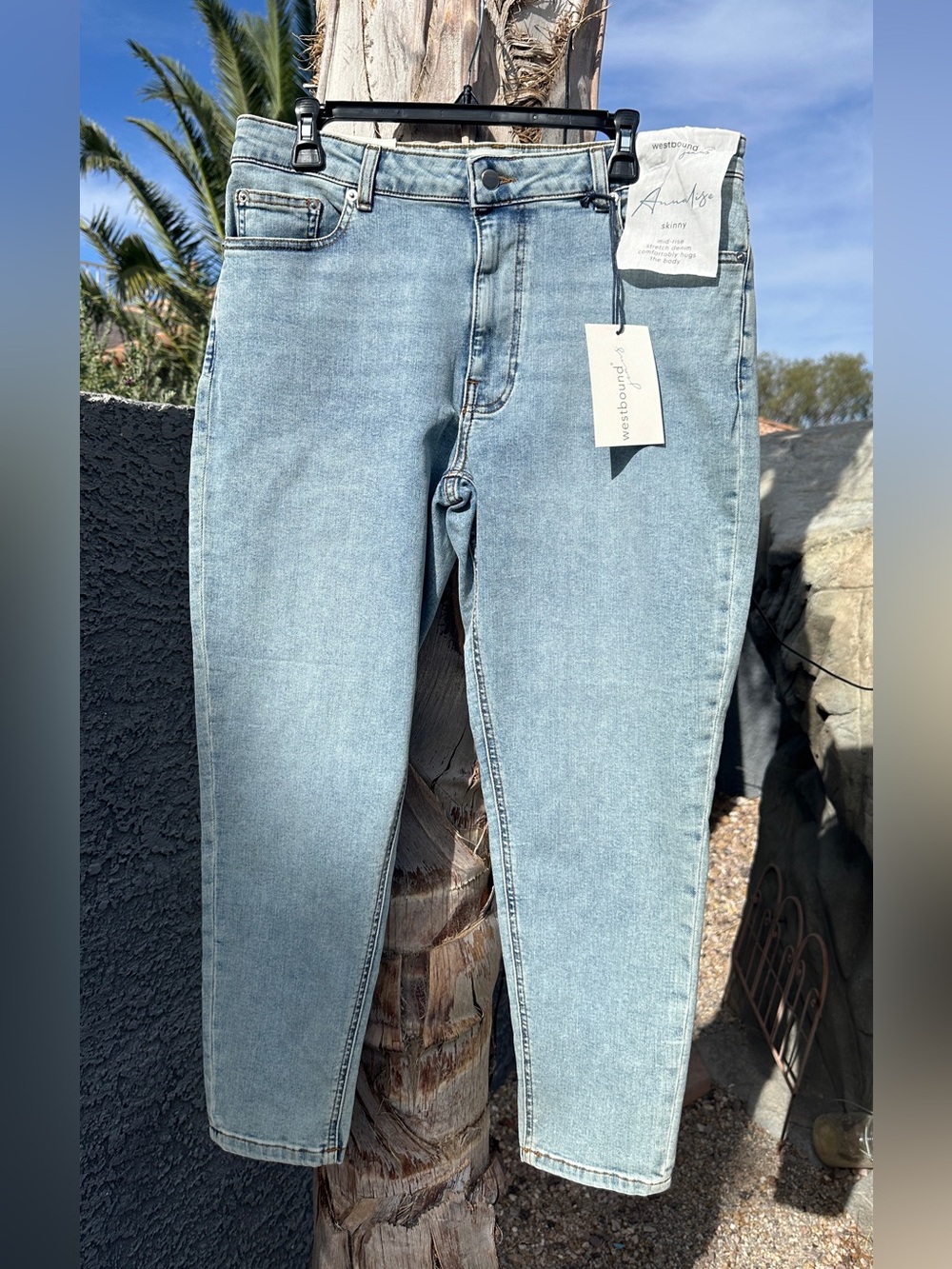 Westbound Light Blue Skinny Jeans for women